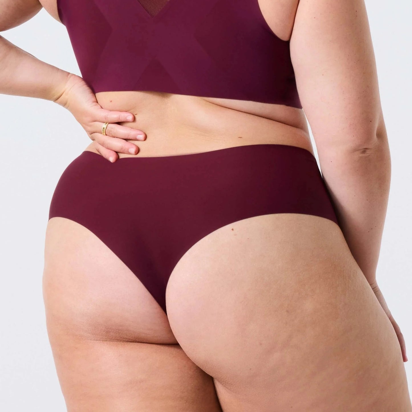 High-Waisted Thong — Mesh