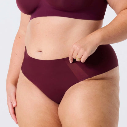 High-Waisted Thong — Mesh