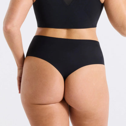 High-Waisted Thong — Mesh