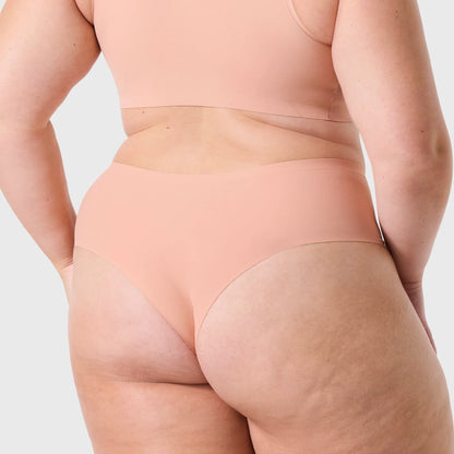 High-Waisted Thong — Mesh