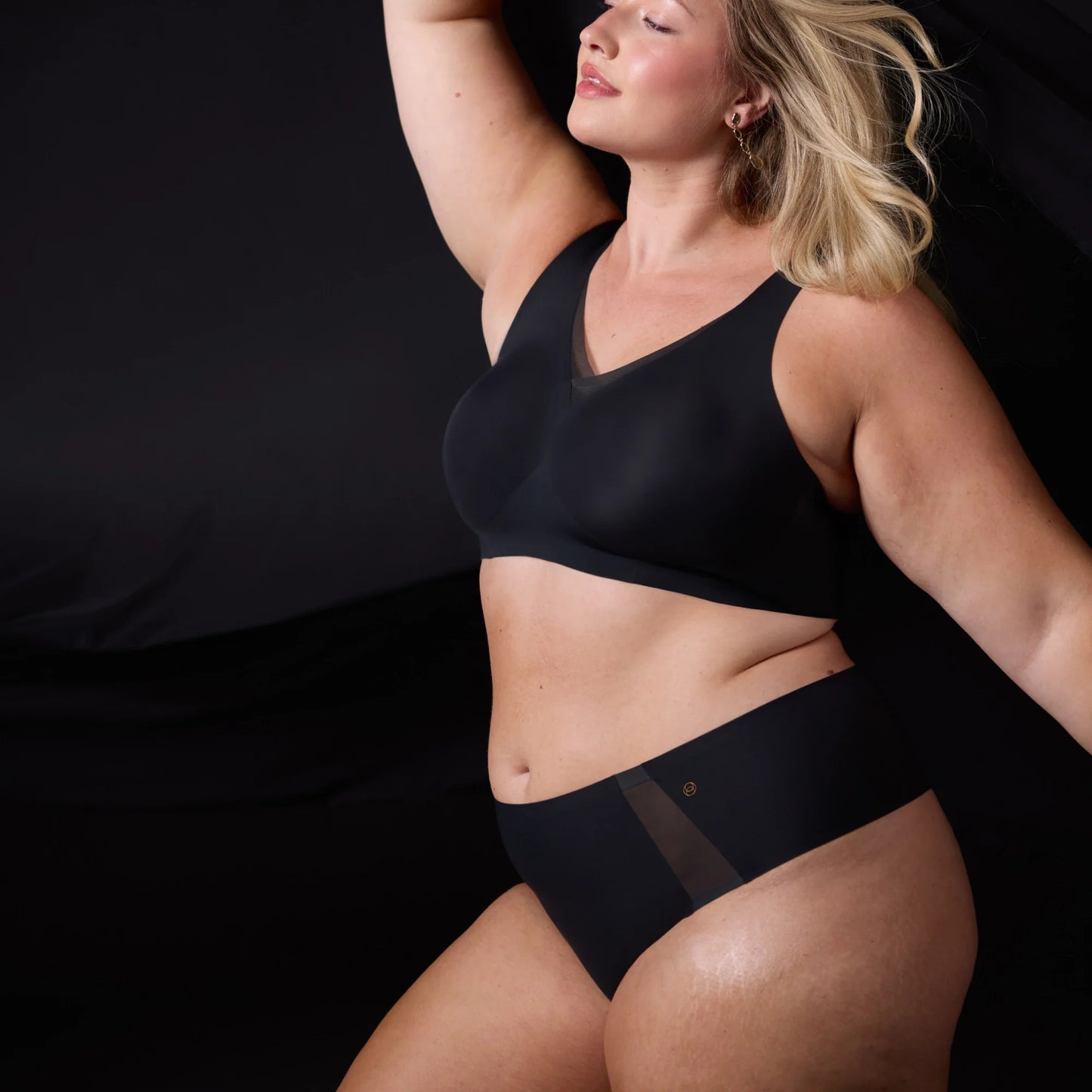 High-Waisted Thong — Mesh