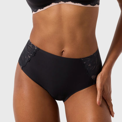 Smooth Lace High-Waisted Retro Bikini