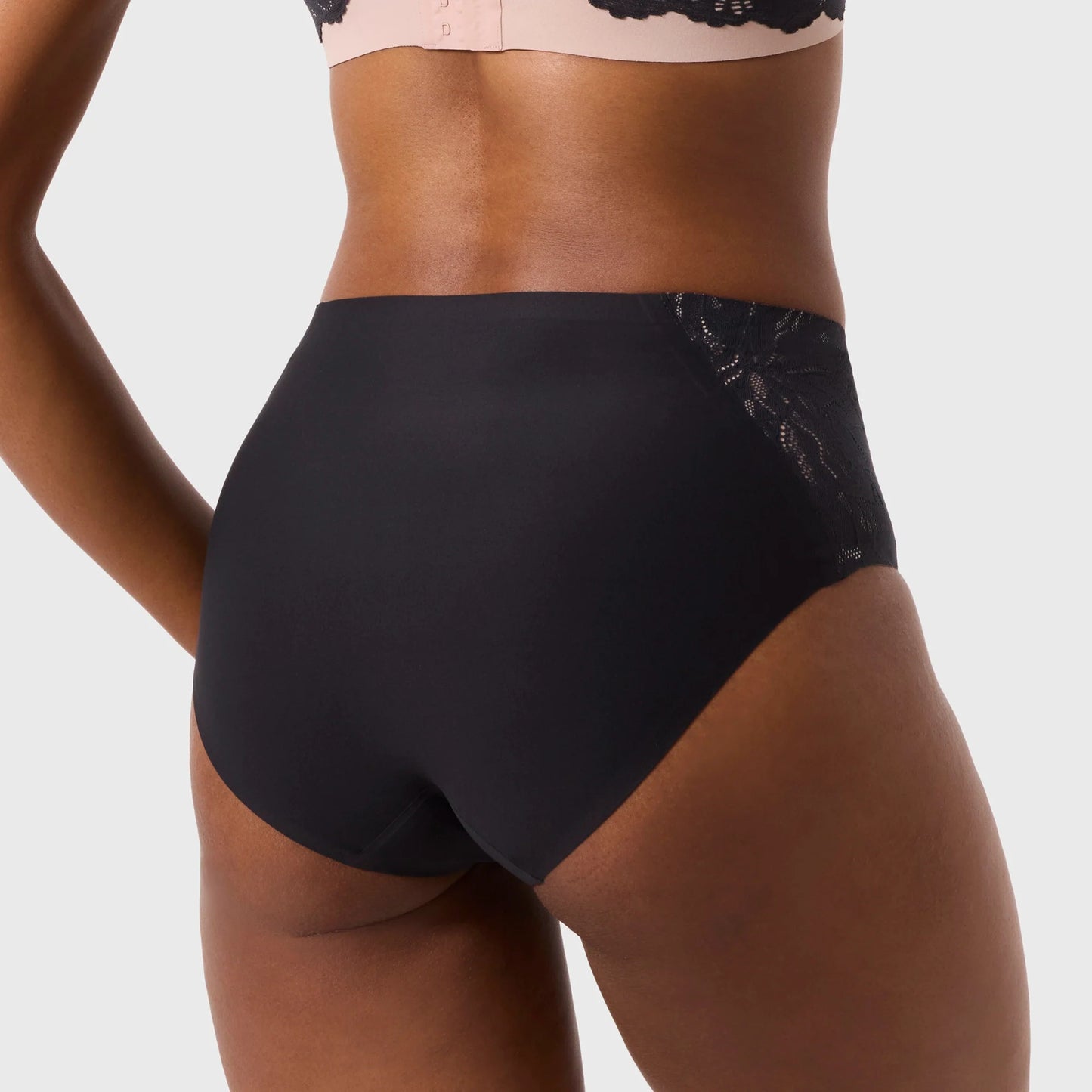 Smooth Lace High-Waisted Retro Bikini